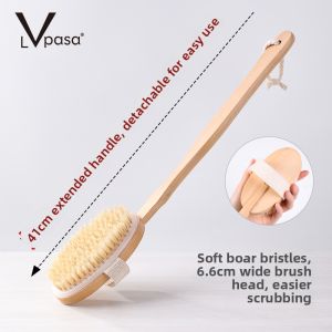 LVpasa | Body Brush for Dry Brushing and Exfoliation