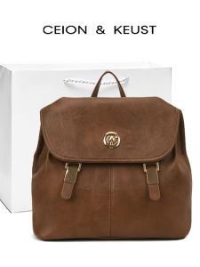 กระเป๋าเป้สะพายหลังผู้หญิงความจุขนาดใหญ่สไตล์วิทยาลัยย้อนยุคหรูหรา กระเป๋าสะพายไหล่แบบลำลองสำหรับนักเรียนวิทยาลัย กระเป๋าเป้สะพายหลังแบบลำลอง