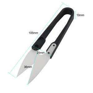 RELIFE RL-102 Insulated Ceramic U-shear High Hardness Special Scissors for Mobile Phone Repairs Cutting Battery Cables Tool