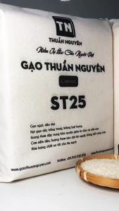Gạo ST25 Thuần Nguyên Lúa Trà thơm ngon dẻo dai nhiều chất xơ tốt tim mạch túi 5kg vừa ăn