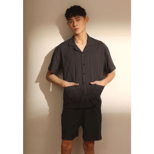 me home wear | Couples Thin Summer Cotton Bra Padded Pajamas