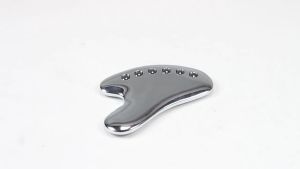 Gua Sha Tool Stainless Steel Scraper Facial Massage Face Lift Skin Tightening Cooling Metal Contour Reduce Puffiness