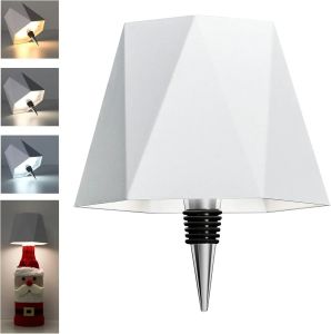 Wireless Wine Bottle LED Lamp Type-C Touch 3 Color Stepless Dimming Desk Light for Bar Cafe Night Rechargeable Night Light