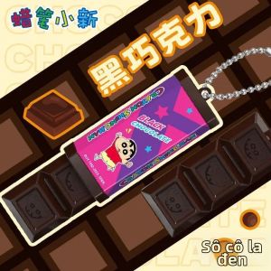 Bandai | Đồ Chơi Giảm Stress Crayon Shin-chan Hình Sô Cô La Kèm Móc Khóa Hình Hoạt Hình Đồ Trang Trí Sưu Tầm Dành Cho Người Hâm Mộ