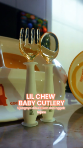 COCONI Lil Chew Baby Cutlery PPSU 2pcs | Sendok Garpu Anak PPSU Dilengkapi Dengan Suction