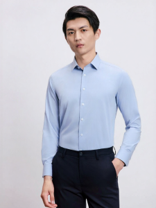 KALTENDIN | Silk Blend Wrinkle-Resistant Comfort Stretch Mens Dress Shirt