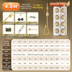 CHUANZE | Bộ Dây Câu Cá Chính Không Gợn Mạnh