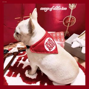 Wedding Decor Cat Dog Necktie Happiness Character Pet Supplies Cat Collar Wedding Dress Scarf Dog Clothes Saliva Towel Cat Bowtie