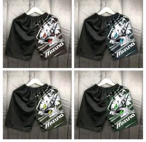 Celana Pendek Mizno motif MACAN kolor pria masa kini olahraga harian santai lari futsal volly basket Bulu tangkis