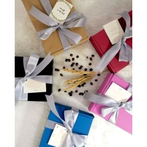 Box of 3 Coffee Drip Gift Souvenirs with Box Shredded Papers Ribbon & Customized Card 15 flavors to choose
