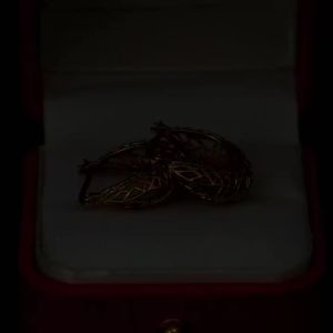 Huitan Metal Gold Color Hollow Out Hoop Earrings for Women New Modern Fashion Ladys Ear Accessories Daily Wear Chic Jewelry