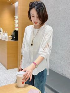 SHIMO | French Style Short Sleeve Thin Summer Blouse