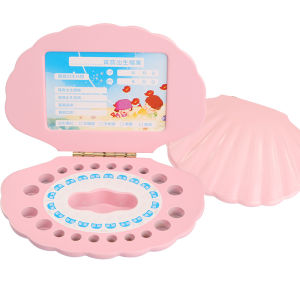 Hộp Lưu Trữ Răng Sữa Vỏ Sò Hộp Lưu Trữ Lông Tóc Bào Thai Kỷ Niệm Hộp Đựng Răng Hộp Lưu Trữ Đồ Chơi Giáo Dục Trẻ Em