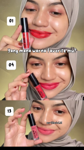 Lip Cream SR12 Waterproof Tidak Mudah Luntur / Lipstik Tahan Lama dan Ringan Di Bibir