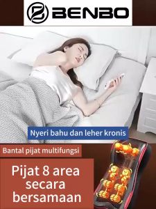 Bantal pijat multifungsi / Pijat seluruh tubuh 4-in-1 / Simulasi pijatan manusia / Alat multifungsi Pijat cakupan seluruh tubuh 6D
