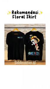 Kaos Desain Anime & Gambar One Piece: Pilihan Baju Casual Anime