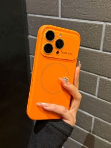 Magnetic Full-Coverage Lens Film Phone Case for  17Promax 16Pro 15New Trendy 14High-End 13Couple AIR Men 12Women Protective Cover