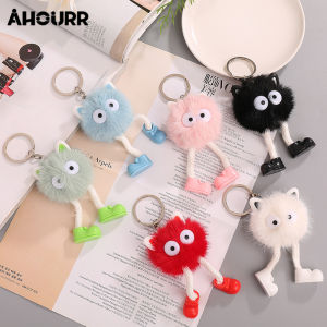 พวงกุญแจ สร้างสรรค์ร้อยอุปกรณ์เสริม Ins ตูกตาลูกถ่านหินขนาดเล็กจี้ คุณประสบการณ์และความรู้สึกดี กระเป๋าจี้ AHOURR