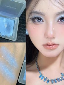 Ice Blue Silver Eyeshadow Single Color