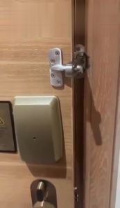 Door Lock Zinc Alloy Anti-Theft Clasp Lock Security Chain Door Guard Door Buckle