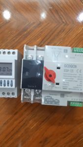 Combo bộ chuyển nguồn điện luân phiên 15 ngày tự động không gây mất điện gồm Timer tháng NKG5 + ATS GCDQCN 100A