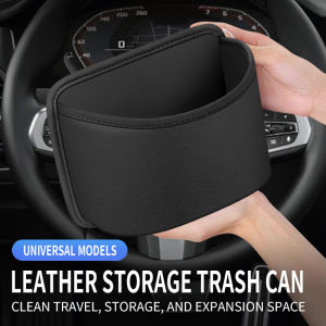 Car door cup holder Leather Automotive Drink rack Storage bin auto Back Seat cup holder Organizer for car interior accessories
