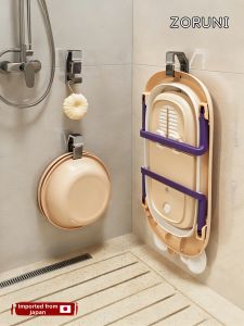 CHUANQIMINGMEI | No Drill Hook Bathroom Face Basin Storage Hanger