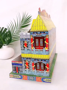 35*28*18CM Rumah Kertas CengBeng Rumah Kertas Sembahyang Leluhur Paper Craft Rumah