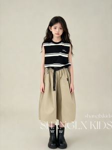 SHANGLEXIONG | Korean Style Luxury Summer Girls Clothing Set