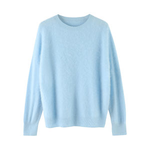 TONERCE | Goat Wool Womens French Style Laid-back Loose Sweater