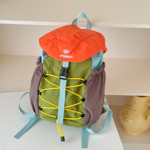 Color-blocked Light Portable Hiking Backpack