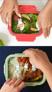 PYREX 2pc Rectangle Stainless Steel Storage Set (820ml & 1250ml) - Miffy Floral