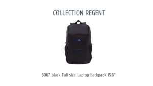 8067 - Rivacase Full Size Laptop Backpack 15.6" (Black)