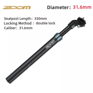 ZOOM Bicycle Suspension Seat Post 27.2/28.6/30.0/30.4/30.8/31.6/33.9*350MM MTB Shock Absorber Seatpost MTB/DH/BMX Winter Cycling