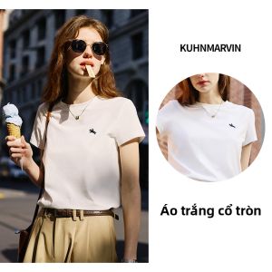 KUHNMARVIN | Áo Thun Tay Ngắn Elegance Old Money Mùa Hè