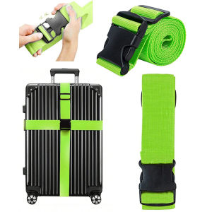 Dây Đeo Hành Lý Có Thể Điều Chỉnh Khóa Cài Vali Du Lịch Dây Đai Nylon Dây Buộc Vali Phụ Kiện Vali Một Chữ