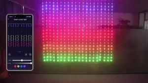 400LED Smart Curtain Lights Bluetooth App Remote Control DIY Pattern Music Fairy Light Window Bedroom Christmas Holiday Decor
