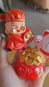 Mèo Thần Tài Ông Thần Tài Hũ Tiền Vàng Trang Trí Bánh Kem Tháp Oản Tháp Bia..