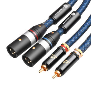 High Fidelity Lotus to XLR Audio Cable Single Crystal Copper Silver Plated for Audio Equipment And Sound Mixer Amplifier Connection