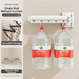 WEILAISHI | Suction Cup Foldable Easy-Install Waterproof Shower Curtain