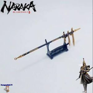 Mô hình Naraka Bladepoint Nhạc Sơn Tam đầu qua kích kim loại 22cm