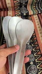 Vá nhôm Máy Bay 7*23cm dày 2mm nhà gò gia công bằng tay dùng múc tàu hủ lá sâm múc cơm canh