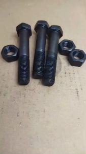 BAUT BAJA KUNCI 24 M16X90 PANJANG 9 CM 9CM GRADE 8.8 HTB M16 X 90 HALF DRAT HITAM BAUD 24 HEXA BOLT 16 X 90 90MM 90 MM PITCH DRAT 2.0 DIAMETER DRAT 16MM SEKRUP SKRUP