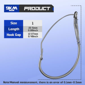 25-100Pcs Weedless Drop Shot Hooks Wacky Rig Worm Hook Sea Bass Fishing Tackle for Soft Lure Wacky Rigging