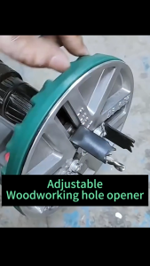 Punching Saw Blade Upgraded Adjustable Woodworking Hole Opener Hole Saw Diameter 45mm-130mm General Use