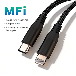 2Pack Type C to Lightning Fast Charging Data Cable MFI Certified 20W Nylon Braided Cable for IPhone14 14Pro 14Plus 13 12 11 X
