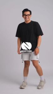 NORTHRE Short Cargo Croco Cotton Fleece Soft Grey NTbasic