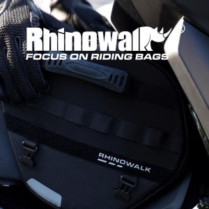 Rhinowalk ที่บังฝนรถมอเตอร์ไซค์กระเป๋าอุโมงค์พอดีกับสกู๊ตเตอร์/ ส่วนล่าง15L กันน้ำความจุขนาดใหญ่ทนต่อการสึกหรอครอสบอดี้ Tali Bahu ปรับได้สำหรับการจัดเก็บเดินทางขับขี่กระเป๋าที่นั่งท้ายสำหรับ CC110 Hondacub/yamahaxmax/pfmottogravity ฯลฯ