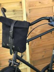 กระเป๋าคาดข้างจักรยานยนต์สไตล์ย้อนยุค กันน้ำ ผ้าใบ ป้องกันรอยขีดข่วน กระเป๋าคาดหน้าจักรยานไฟฟ้าสำหรับผู้ชายและผู้หญิงที่ใช้ได้ทุกฤดูกาล