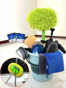 FUCHAO | Soft Bristle Car Washing Extendable Tool Set